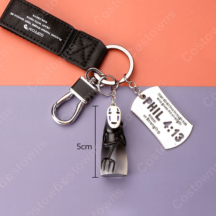 カオナシ キーチェーン 人形 バックパックペンダントカーキーホルダー