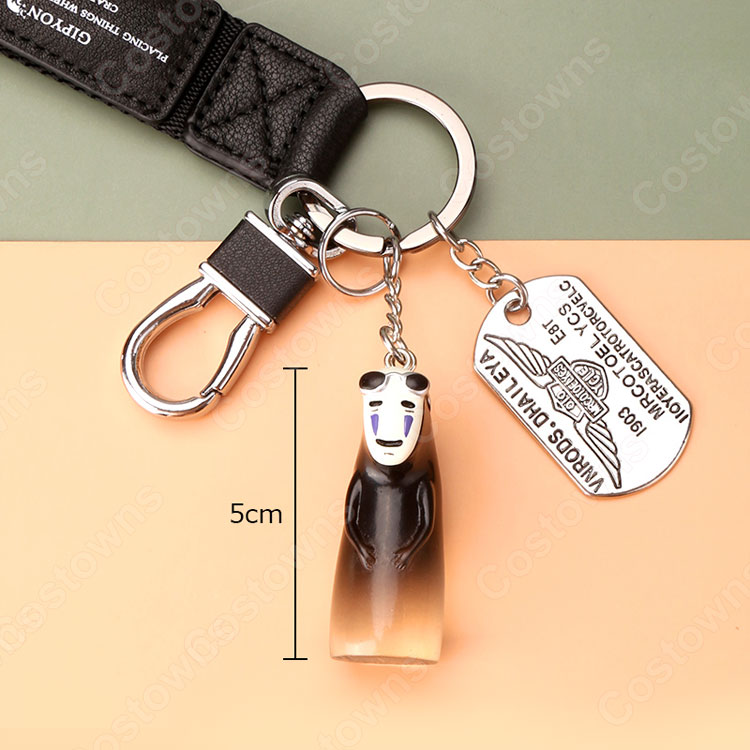 カオナシ キーチェーン 人形 バックパックペンダントカーキーホルダー