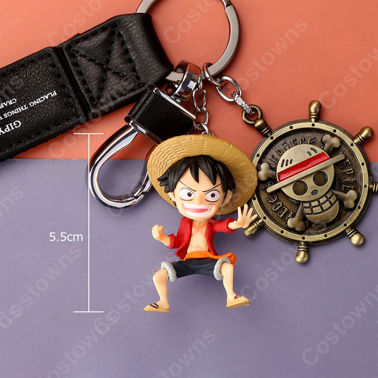 ONE PIECE キーチェーン 人形 バックパックペンダントカーキーホルダー