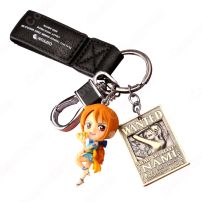ONE PIECE キーチェーン 人形 バックパックペンダントカーキーホルダー屋内ペンダントモンキー・D・ルフィ ナミ かわいい漫画アニメーションクリエイティブギフト(小物・雑貨)