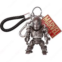 アベンジャーズ キーチェーン 人形 バックパックペンダントカーキーホルダー屋内ペンダントアイアンマン Mark1 トニー・スターク かわいい漫画アニメーションクリエイティブギフト(JENNIE)