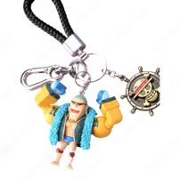 ONE PIECE キーチェーン 人形 バックパックペンダントカーキーホルダー屋内ペンダントナミ ニコ・ロビン ウソップ サンジ フランキー かわいい漫画アニメーションクリエイティブギフト(JENNIE)