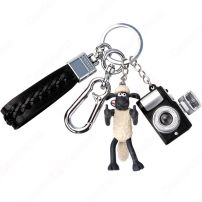 ひつじのショーン キーチェーン 人形 バックパックペンダントカーキーホルダー屋内ペンダントショーン（Shaun） かわいい漫画アニメーションクリエイティブギフト(小物・雑貨)