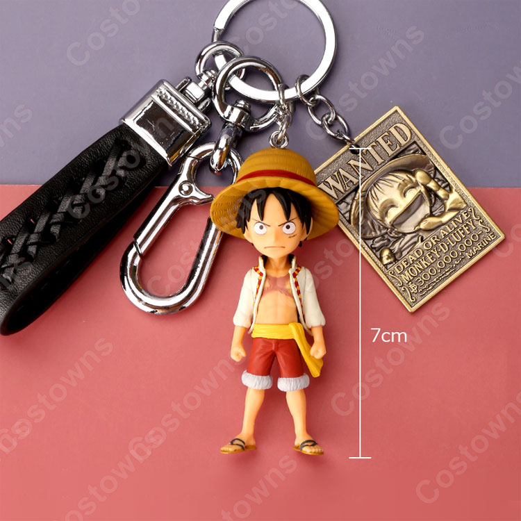 ONE PIECE キーチェーン 人形 バックパックペンダントカーキーホルダー