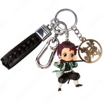 鬼滅の刃 キーチェーン 人形 バックパックペンダントカーキーホルダー屋内ペンダント竈門 炭治郎（かまどたんじろう） かわいい漫画アニメーションクリエイティブギフト(小物・雑貨)