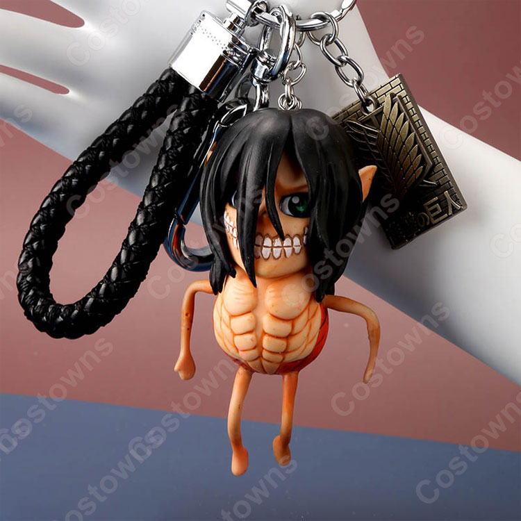 進撃の巨人 キーチェーン 人形 バックパックペンダントカー