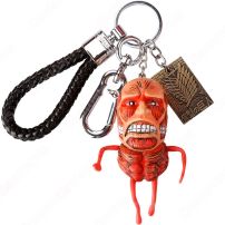 進撃の巨人 キーチェーン 人形 バックパックペンダントカーキーホルダー屋内ペンダント かわいい漫画アニメーションクリエイティブギフト(小物・雑貨)