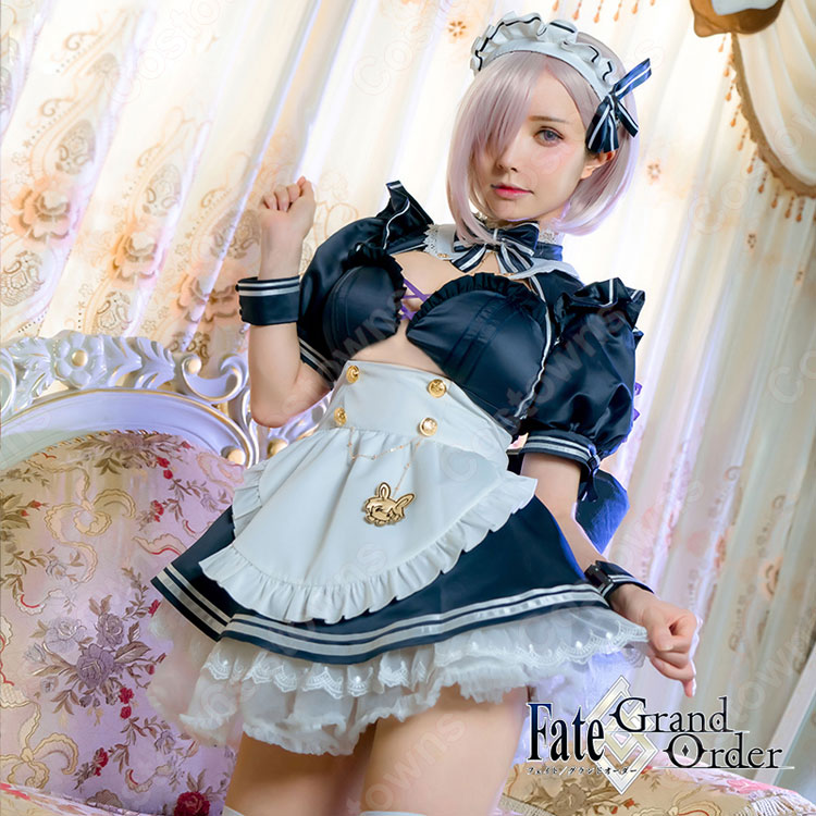 Fate/Grand Order FGO マシュ メイド コスプレ 衣装 33dcbeaa100f4c3b999564577474db