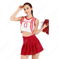 TWICE チアガール 衣装 韓国ファッション 衣装 バスケットチアガール服 ヘソ出し Tシャツ ミニスカート 上下セット 応援団 運動会 普段着 コスチューム 大人用(202×202)