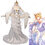 FGO アルトリア・ペンドラゴン 花嫁 ドレス コスプレ衣装 『Fate/Grand Order』（フェイト・グランドオーダー） アーサー王 白スカート cosplay 仮装 変装 FATEシリーズ 0