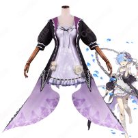 シノアリス リゼロ レム クラッシャー コスプレ衣装 『Re:ゼロから始める異世界生活』×『SINoALICE -シノアリス-』 cosplay 仮装 変装(Re:ゼロから始める異世界生活 コスプレ衣装)