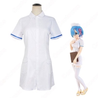 リゼロ ラム レム ナース コスプレ衣装『Re:ゼロから始める異世界生活（りぜろからはじめるいせかいせいかつ）』 看護師 ワンピース cosplay 仮装 変装(202×202)