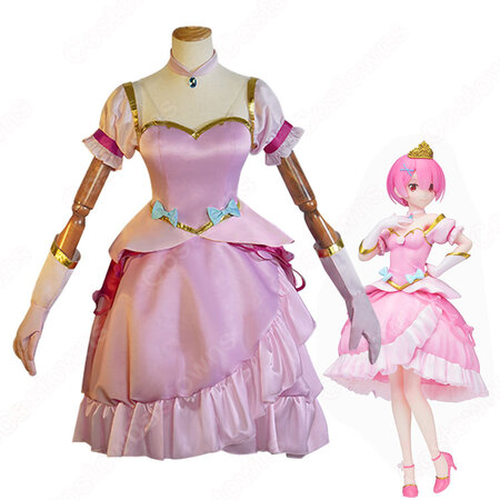 リゼロ ラム レム プリンセス衣装 コスプレ衣装 Re ゼロから始める異世界生活 りぜろからはじめるいせかいせいかつ Cosplay 仮装 変装 Costowns