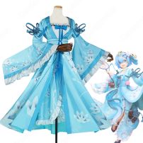 リゼロ レム 漢服 コスプレ衣装『Re:ゼロから始める異世界生活（りぜろからはじめるいせかいせいかつ）』 cosplay 仮装 変装(Re:ゼロから始める異世界生活 コスプレ衣装)