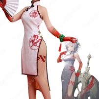 ニェン 楽逍遥 チャイナドレス コスプレ衣装 『アークナイツ/Arknights』 新コーデ cosplay 仮装 変装(アークナイツ（明日方舟） コスプレ衣装)