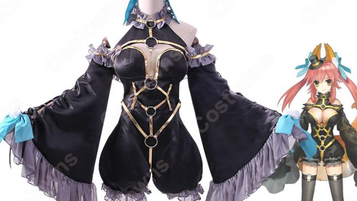 Fate 玉藻の前(たまものまえ) 漆黒の魔術服 コスプレ衣装『fate/EXTRA 