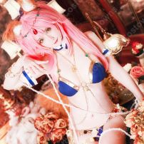 FGO 良妻狐を コスプレ 玉藻の前(たまものまえ) 踊り子 ビキニ 水着 コスプレ衣装『fate/EXTRA CCC』 キャス狐 cosplay 仮装 変装(FATEシリーズ コスプレ衣装)