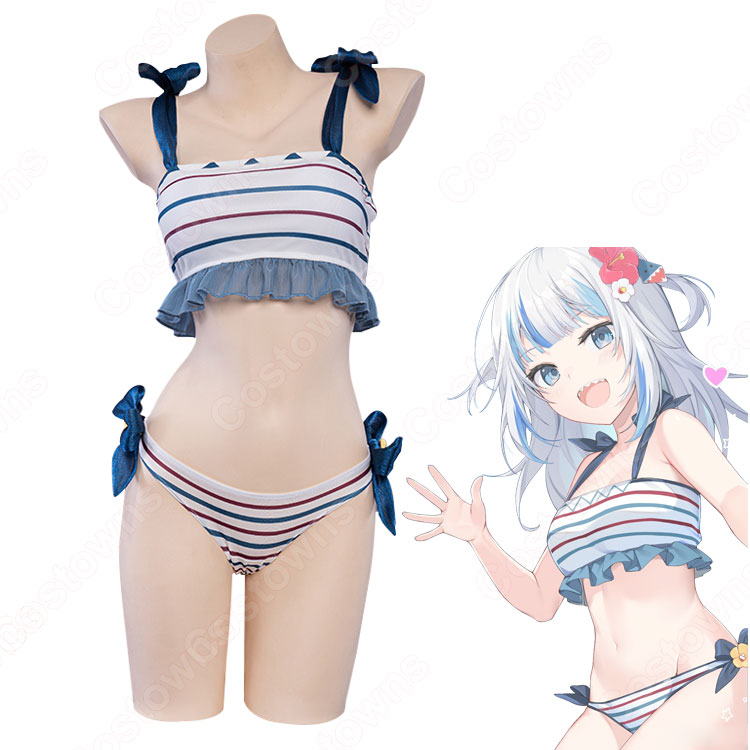 サメちゃん 夏 水着 コスプレ衣装 バーチャルYouTuber がうる サメちゃん 夏 水着 コスプレ衣装 バーチャルYouTuber がうる
