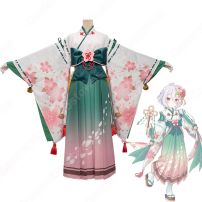 プリコネR 正月コッコロ 着物 コスプレ衣装『プリンセスコネクト！Re:Dive』 ニューイヤー 浴衣 和服 cosplay 仮装 変装(プリンセスコネクト！ コスプレ衣装)