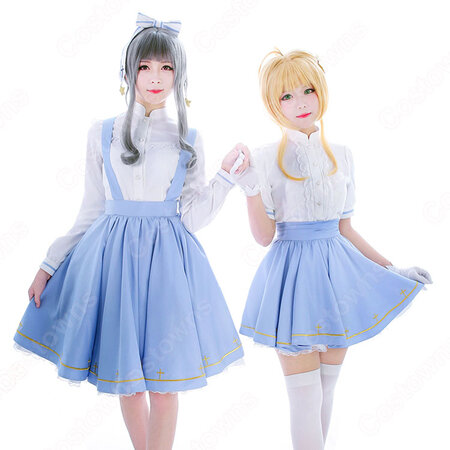 木之本桜 きのもとさくら 大道寺知世 ダイドウジトモヨ コスプレ衣装の通販 カードキャプターさくら 仮装 コスチューム Costowns