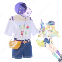 霧雨魔理沙（きりさめまりさ） 夏 日常服 コスプレ衣装 『東方Project』（とうほうプロジェクト） cosplay 仮装 変装(202×202)