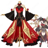 デアラ 時崎狂三 (ときさきくるみ) コスプレ衣装 『デート・ア・ライブ』スカーレット悪夢 cosplay 仮装 変装(デート・ア・ライブ コスプレ衣装)