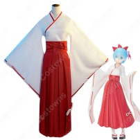 リゼロ ラム レム 巫女服コスプレ衣装『Re:ゼロから始める異世界生活』 巫女衣装 cosplay 仮装 変装(202×202)