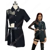 JISOO(ジス)ジャズダンス衣装 『kill this love』MVダンス服 仮装 BLACKPINK 韓国 アイドルスタイル ジャズ団体服 へそ出し シャツ・ブラウス 半ズボン 人気 ステージ衣装 セクシーな 韓流グッズ 演出服(アイドル制服・学生制服でおすすめの商品)