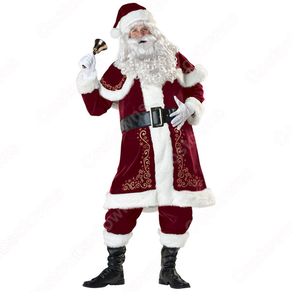 クリスマス サンタ衣装 サンタクロース コスプレ衣装 メンズ クリスマス衣装 サンタ テーマパーティー衣装元の画像