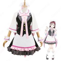 ラブライブ! 桜内梨子（サクラウチリコ） メイド服 コスプレ衣装 『ラブライブ！サンシャイン!!×THEキャラSHOP』 メイド衣装 cosplay 仮装 変装(Love Live!（ラブライブ!） コスプレ衣装)