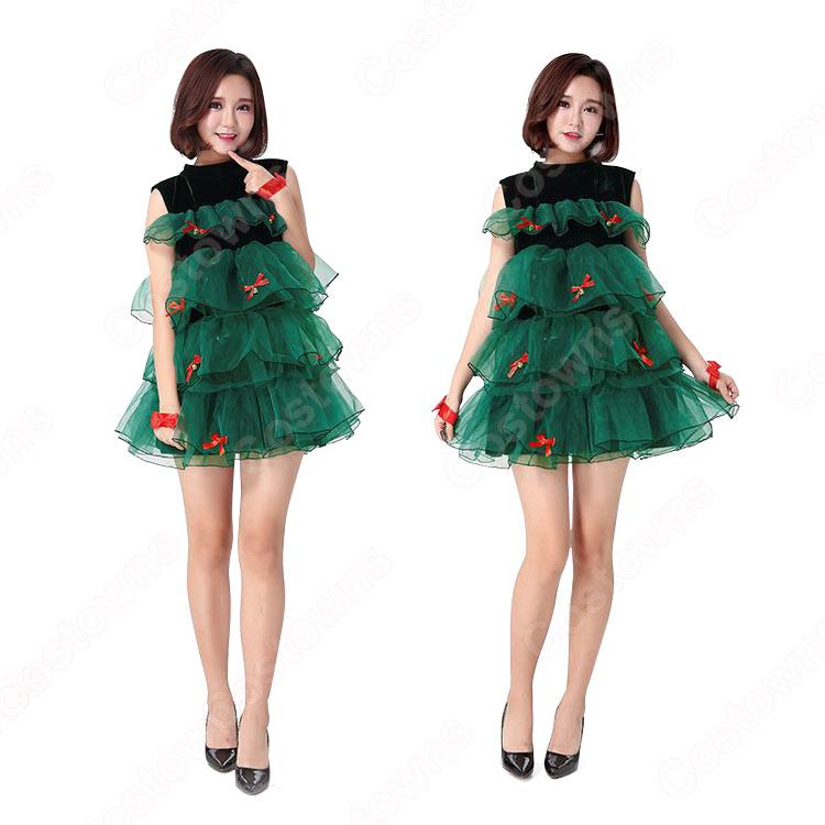 クリスマスドレス クリスマスツリー コスプレ衣装 サンタクロース