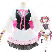 ラブライブ! 黒澤ルビィ（クロサワルビィ） メイド服 コスプレ衣装 『ラブライブ！サンシャイン!!×THEキャラSHOP』 メイド衣装 cosplay 仮装 変装(ゲーム• アニメコスプレ衣装でおすすめの商品)