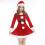 サンタ衣装 レディース クリスマス衣装 長袖 ワンピース サンタ コスプレ クリスマスパーティー衣装 サンタ衣装 0