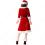 クリスマス衣装 クリスマスパーティー衣装 レディース Vネック 七分袖 ワンピース サンタ コスプレ衣装 コスチューム 大人用 女性用 仮装 サンタ衣装 3