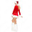 クリスマス衣装 クリスマスパーティー衣装 レディース 長袖 ワンピース 大人用 サンタ コスプレ衣装 サンタ衣装 1