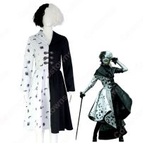 エステラ／クルエラ コスプレ衣装 『クルエラ』『101匹わんちゃん』 悪役クルエラ・ド・ヴィル cosplay 仮装 変装(その他 コスプレ衣装)
