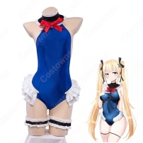 マリー・ローズ 水着 コスプレ衣装 『アズールレーン』 2Pコス・スク水風バトルスーツ cosplay 仮装 変装(202×202)