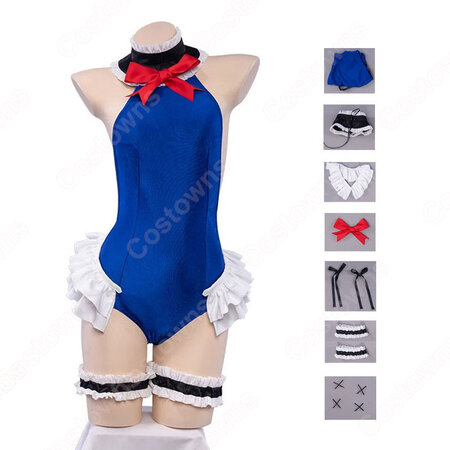 マリー ローズ 水着 コスプレ衣装 アズールレーン 2pコス スク水風バトルスーツ Cosplay 仮装 変装 Costowns