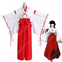 桔梗（ききょう） 巫女服 コスプレ衣装 『犬夜叉（いぬやしゃ）』 cosplay 仮装 変装(犬夜叉 コスプレ衣装)