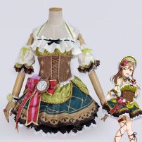 LoveLive! 国木田花丸（クニキダハナマル） バレンタイン編 覚醒後 コスプレ衣装 『ラブライブ！サンシャイン！！』 夢のバレンタイン あなたのメイド cosplay 仮装 変装(Love Live!（ラブライブ!） コスプレ衣装)