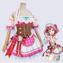 LoveLive! 黒澤ルビィ（クロサワルビィ） バレンタイン編 覚醒後 コスプレ衣装 『ラブライブ！サンシャイン！！』 cosplay 仮装 変装(Love Live!（ラブライブ!） コスプレ衣装)