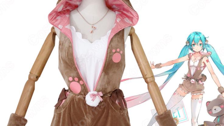 マイクン 初代マスコット ＋コスチューム セット売り 初音ミク クマビスケット コスプレ衣装 高能手办团 cosplay 仮装 変装