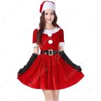 クリスマス コスプレ衣装 サンタ衣装 レディース ワンピース クリスマス衣装 赤