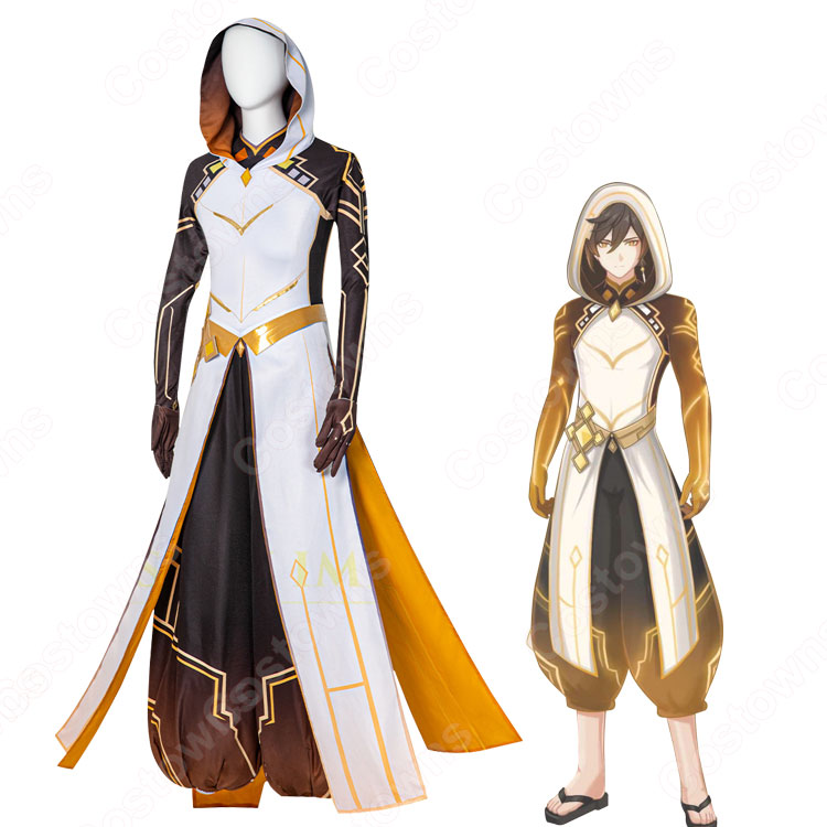 原神 モラクス 鍾離 コスプレ衣装 高級感フルセット 新品未開封 825fe3ca8f6843cabc63c5ec72bb82