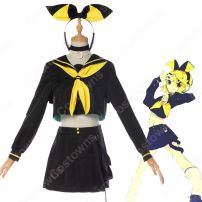 鏡音リン(カガミネリン) 劣等上等 コスプレ衣装 『鏡音リン・レン』 セーラー服 cosplay 仮装 変装(鏡音リン・レン コスプレ衣装)