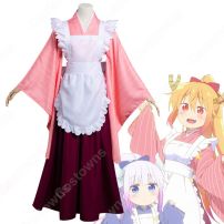 トール メイド服 コスプレ衣装 『小林さんちのメイドラゴン』 ミニドラ cosplay 仮装 変装(小林さんちのメイドラゴン コスプレ衣装)