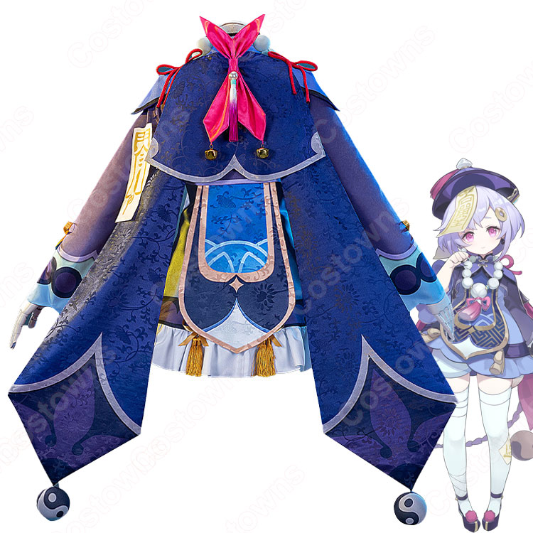 原神 七七 コスプレ衣装 M サイズ ウイッグ付き 8f15f418b5bf4f84992aadf156c6ee