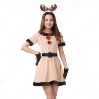クリスマス トナカイ コスプレ衣装 レディース セクシー ト ワンピース 大人用(サンタ衣装)