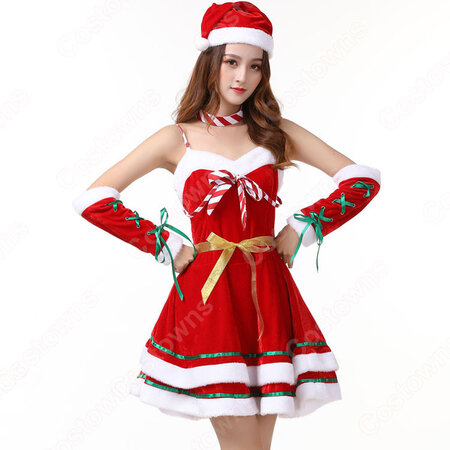 クリスマス コスプレ衣装 サンタ衣装 レディース セクシー ワンピース 大人用 Costowns