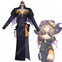 リサ・ミンツ ハロウィン コスプレ衣装 『原神(げんしん)』 西風騎士団(モンド) 図書司書 ドレス cosplay 仮装 変装(原神 コスプレ衣装)